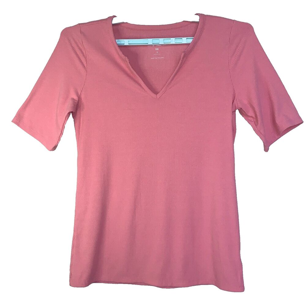 Torrid Women's T-Shirt SZ 1 Pink Short Sleeve Super Soft Tee Casual Summer Top